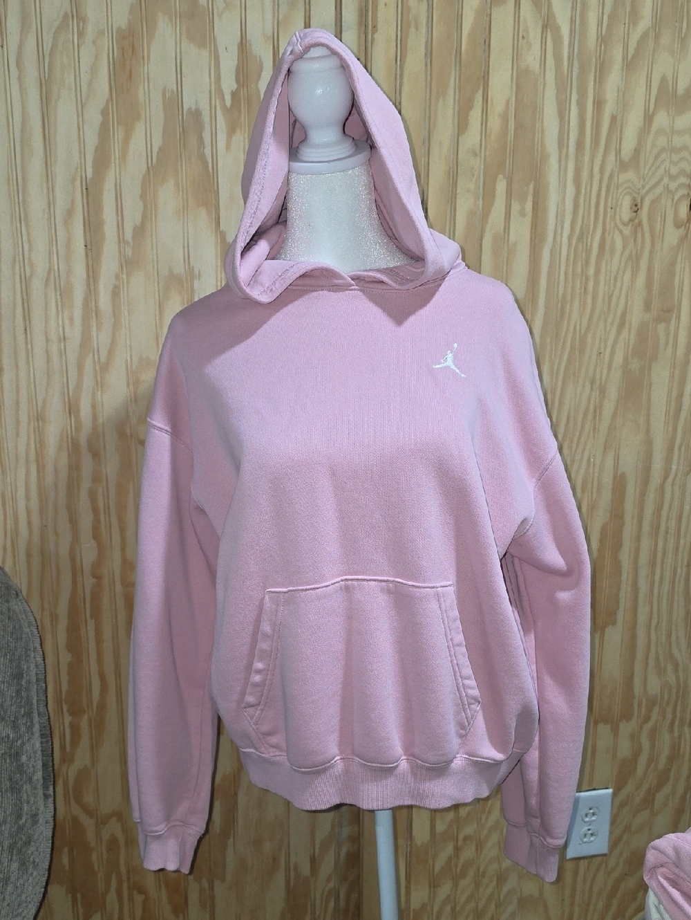 Jordan Light Pink Women's Hooded Pullover Sweatshirt And Sweat Pants